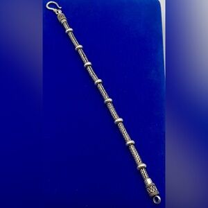 Sterling Silver Bali Rope Bracelet